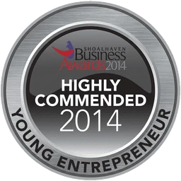 2014 Shoalhaven Business Awards - Highly Commended, Young Entrepreneur 2014 Shoalhaven Business Awards - Highly Commended, Young Entrepreneur